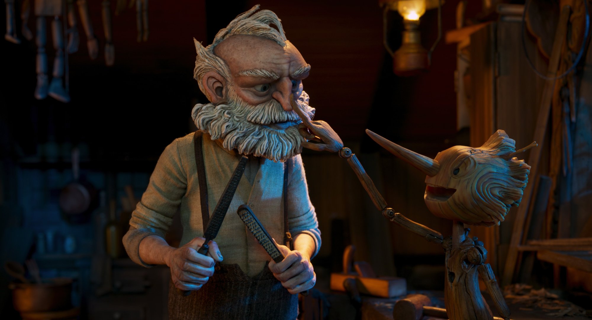 吉尔莫·德尔·托罗的《匹诺曹》影评:定格动画杰作
